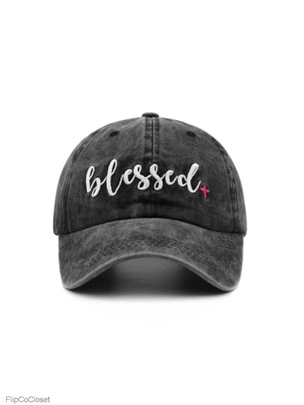 Embroidered Dad Hat Adjustable Vintage Washed Cotton Baseball Cap One Size